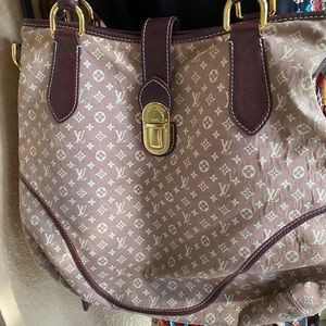 Louis Vuitton Monogram Crossbody Bag in Brown and Cream
